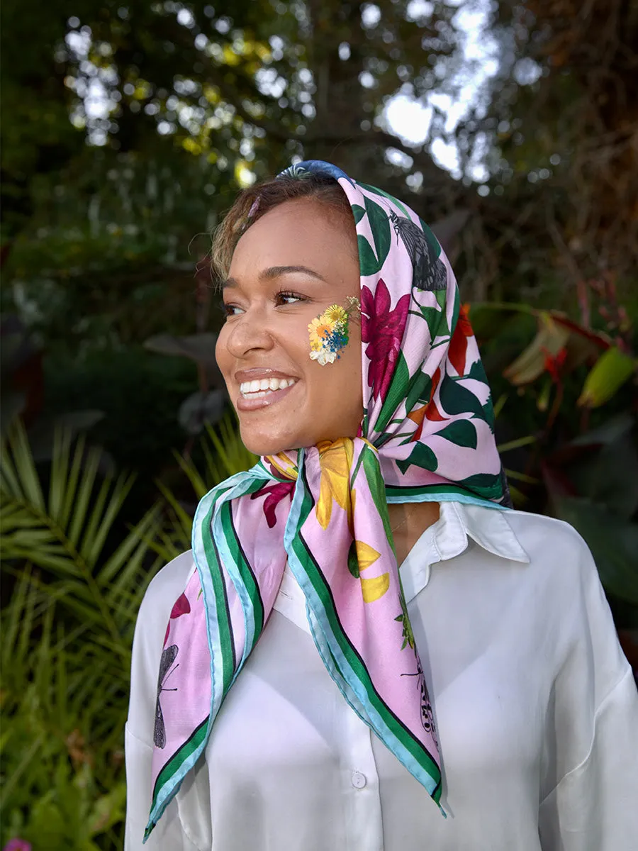 Wildflowers Pink Scarf