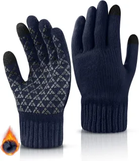 Winter Gloves for Women Warm Cozy Gloves for Cold Weather Thick Alpaca Fleece Winter Touchscreen Fingers Gloves
