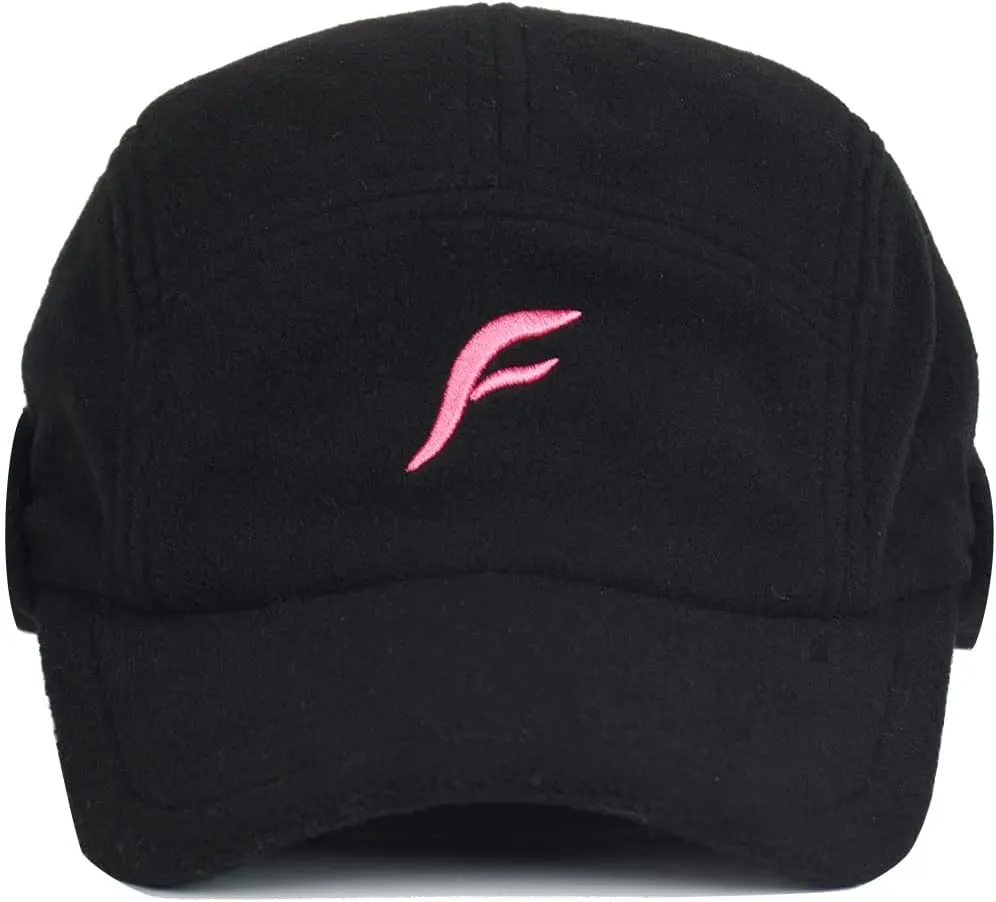 Womens Athletic Winter Hat with Ponytail Hole - Fleece Running Hat for Womens