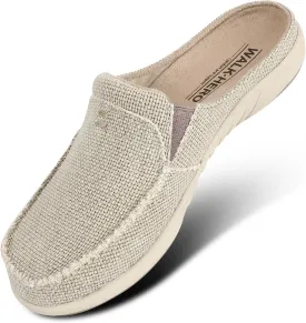 Womens Slippers with Arch Support, Walkhero House Slippers for Women with Suede Insole and Velvet Lining, Slip on Clog Indoor Outdoor House Shoes with Anti-Skid Rubber Sole