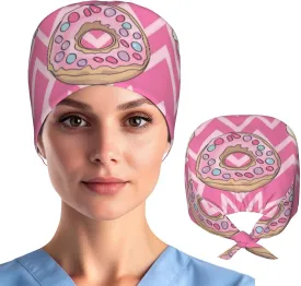 Working Cap Hat with Sweatband Comfortable and Breathable Adjustable Headgear for Men Women Scrub Cap