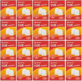 WORLD-BIO Toe Warmers Adhesive 10/20/30/40 Pairs - Long Lasting Safe Natural Odorless Air Activated Warmers Up to 8 Hours of Heat - Heated Insoles Toe Foot Warmers Keep Foot Warm in Chill Winter