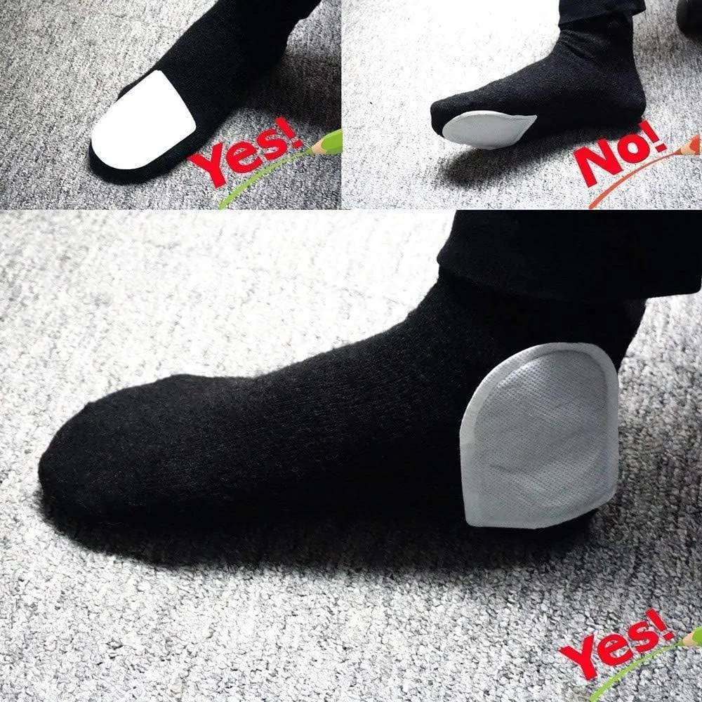 WORLD-BIO Toe Warmers Adhesive 10/20/30/40 Pairs - Long Lasting Safe Natural Odorless Air Activated Warmers Up to 8 Hours of Heat - Heated Insoles Toe Foot Warmers Keep Foot Warm in Chill Winter
