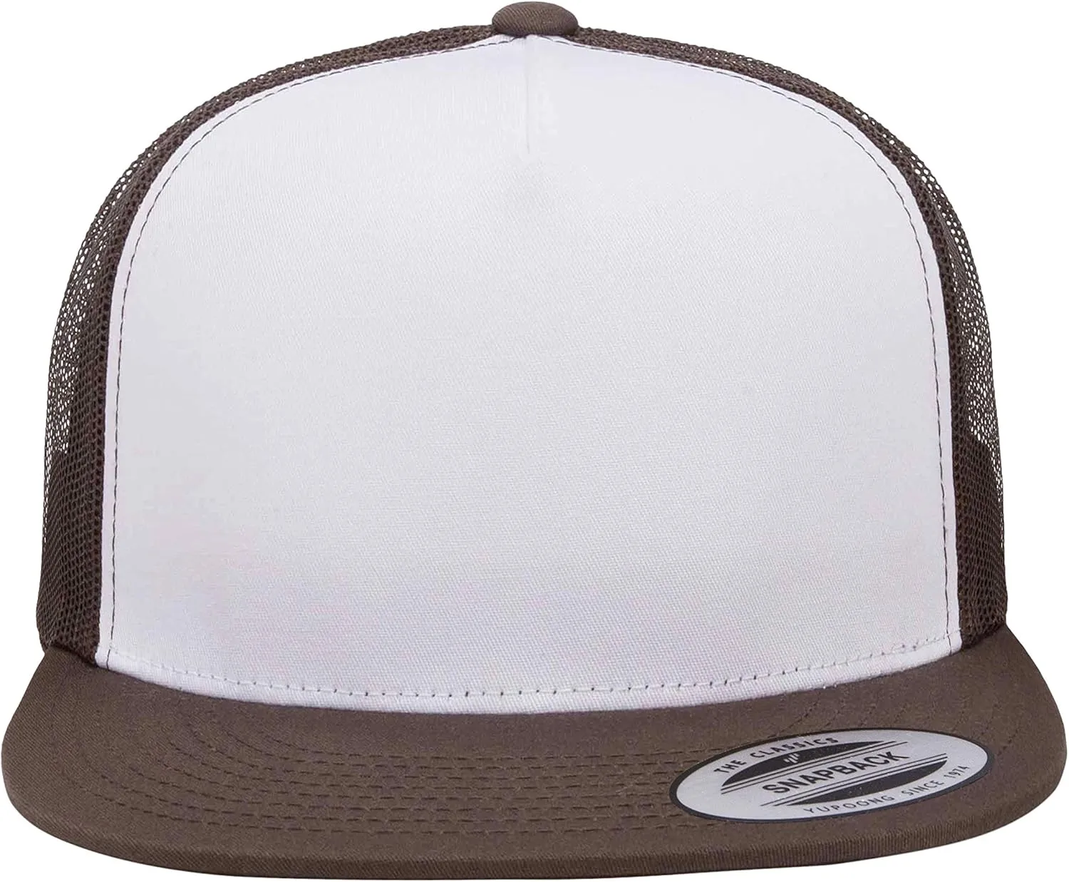 Yupoong Men's Yp Classic Trucker Cap-White Front